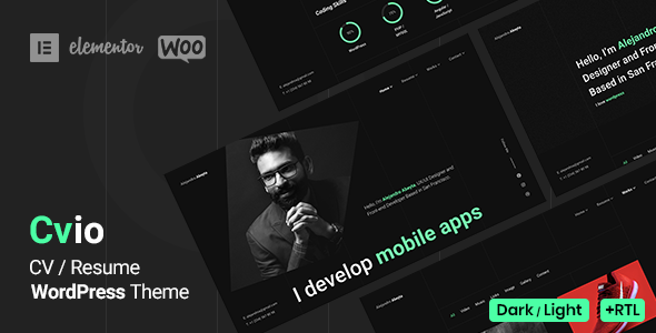 Cvio - Personal Portfolio WordPress Theme