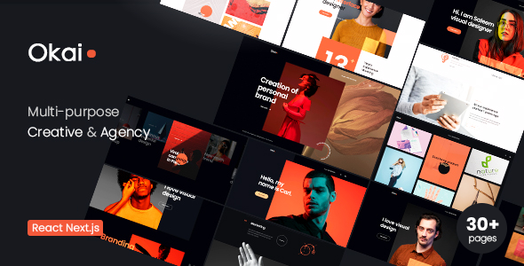 Okai - Creative Portfolio & Agency React NextJS Template