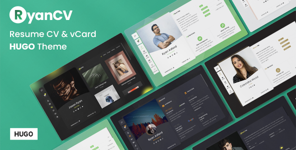 RyanCV – CV/Resume & vCard Hugo Theme